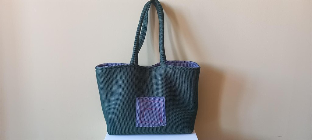 Foto 1 Bolso tejido 3D color verde