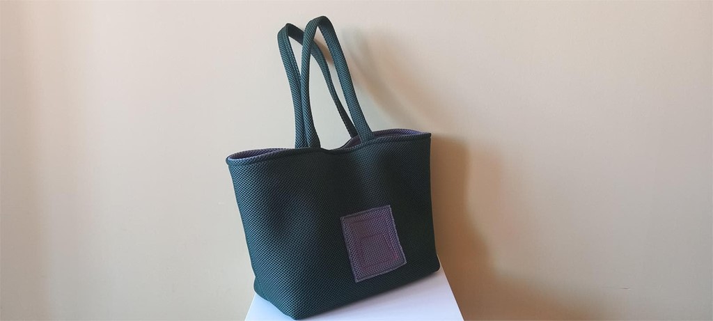 Foto 2 Bolso tejido 3D color verde
