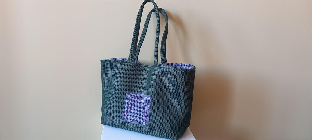 Foto 3 Bolso tejido 3D color verde